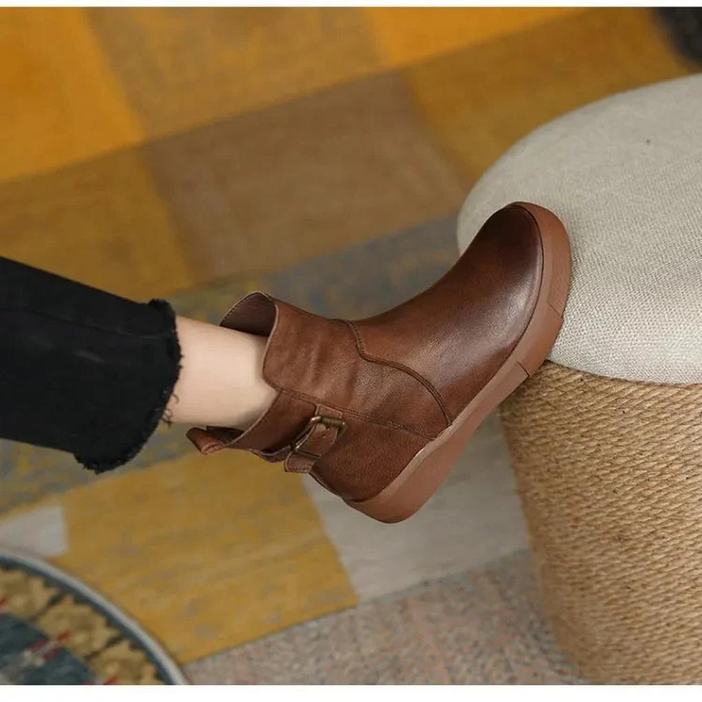 Stivali alla Caviglia Vintage – Stile Retrò con Margine Moderno