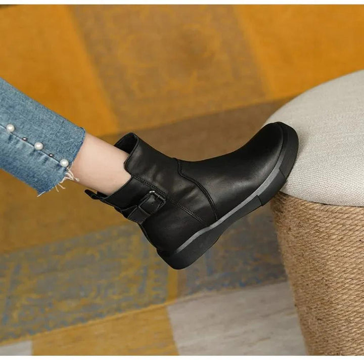 Stivali alla Caviglia Vintage – Stile Retrò con Margine Moderno