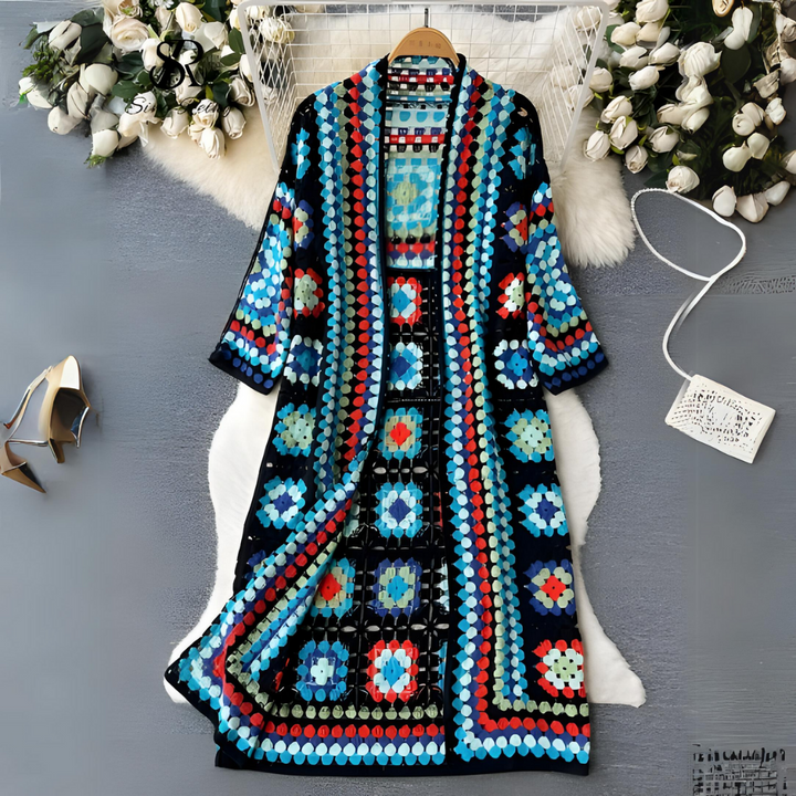 Cardigan colorato Corrie Long
