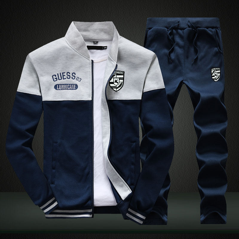Tuta sportiva stile baseball da uomo