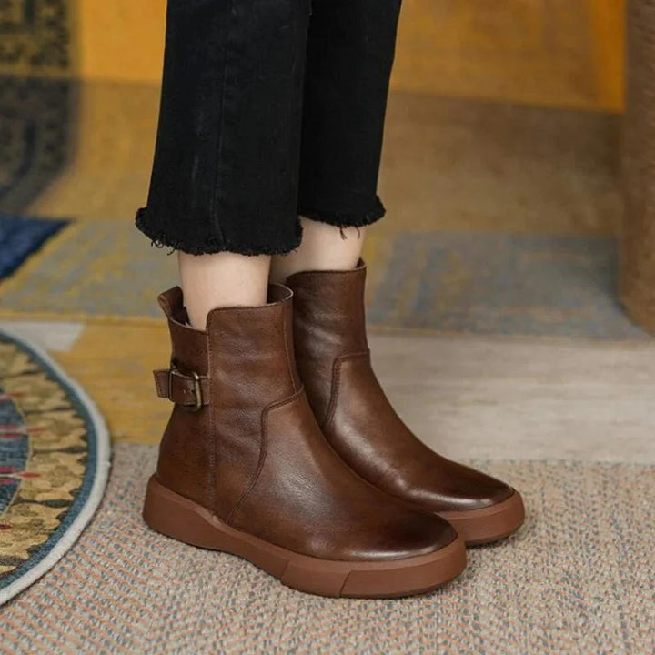 Stivali alla Caviglia Vintage – Stile Retrò con Margine Moderno