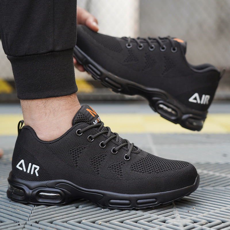 Scarpe da lavoro con puntale rinforzato leggere e idrorepellenti nere