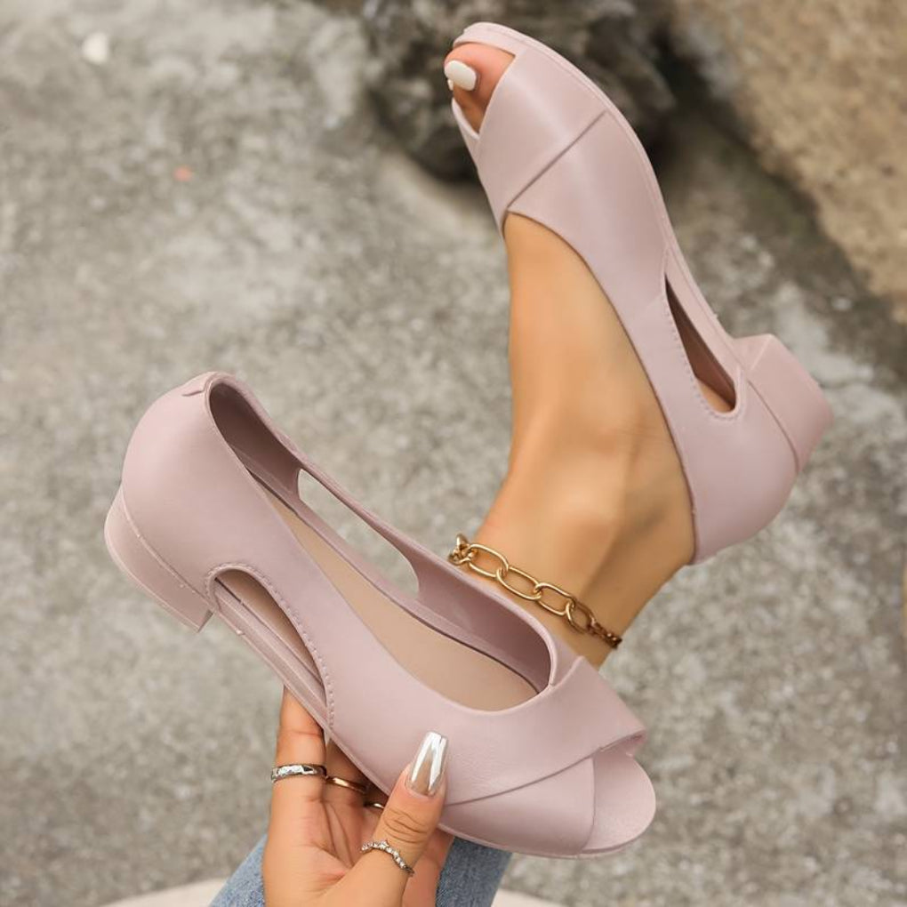 Sandali con cinturino a T e intreccio in stile orientale da donna