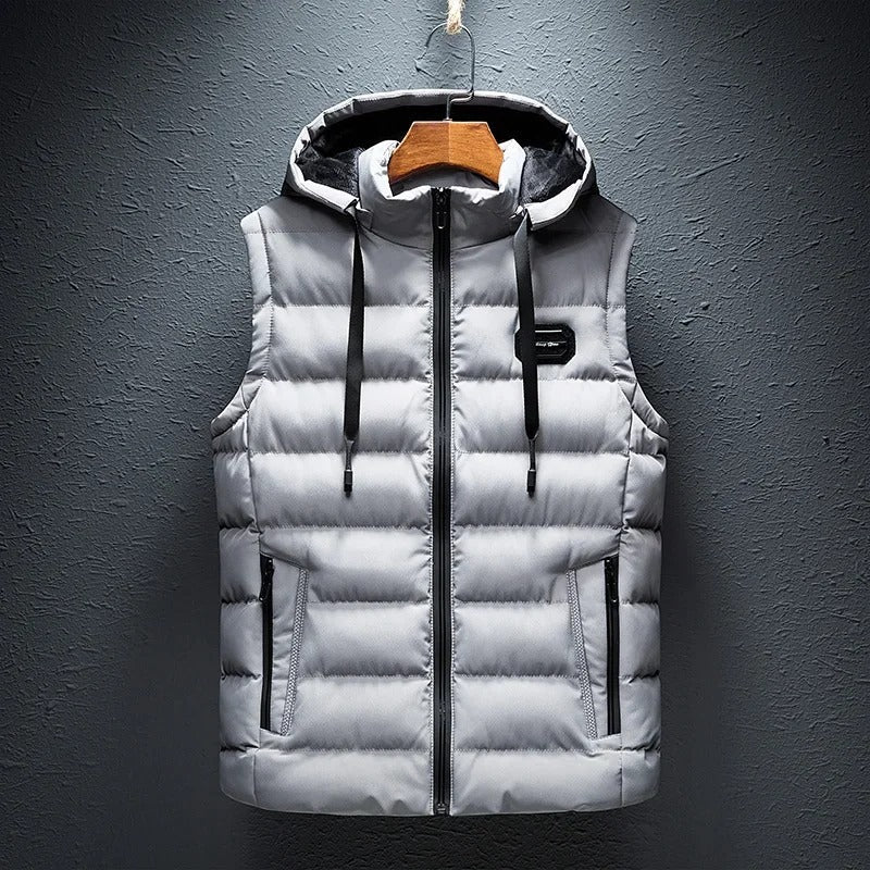 Gilet con cappuccio da donna per autunno e inverno