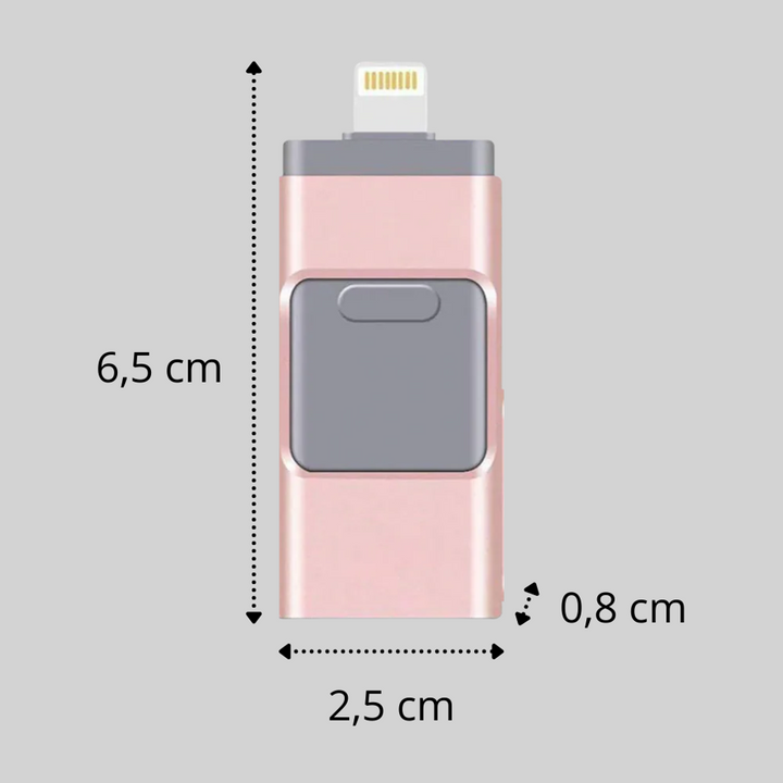 Chiavetta USB 4-in-1 – Soluzione di archiviazione multi-connettore