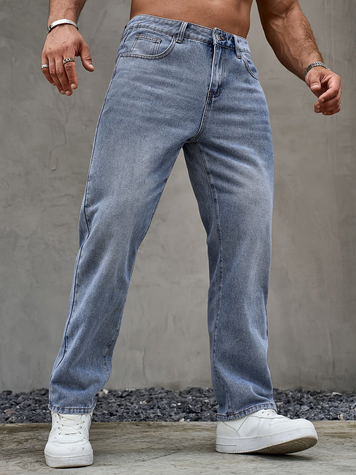 Pantaloni in denim a gamba dritta