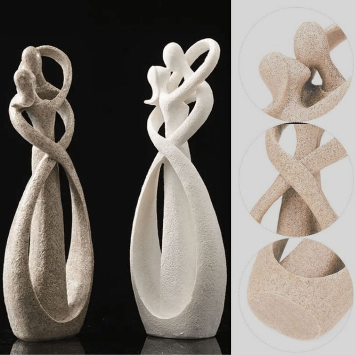 Scultura Astratta di Amore Eterno