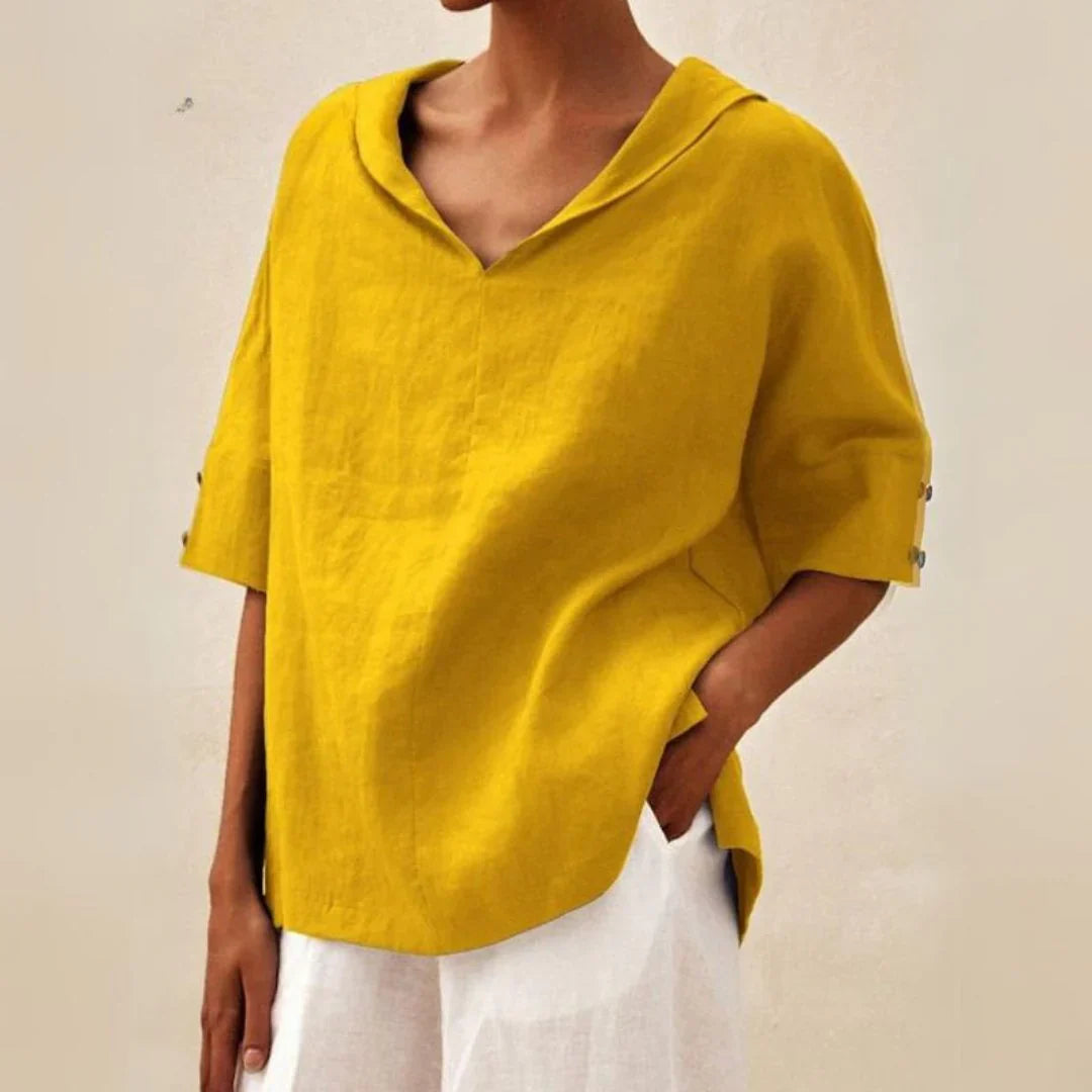 Camicia estiva a maniche lunghe da donna