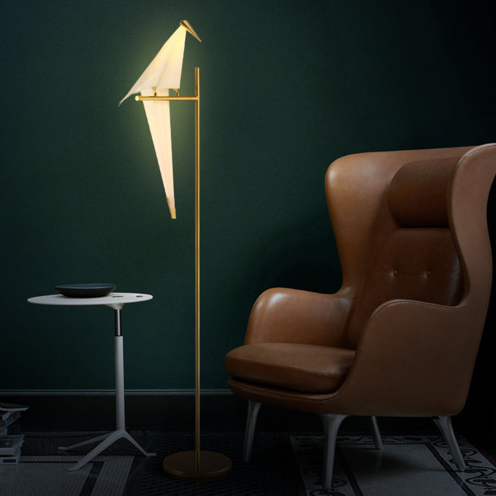 Lampada Elegante Uccello Origami - Attacco Magnetico