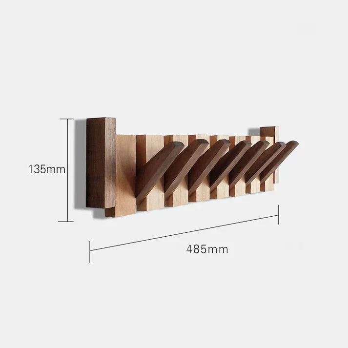 Appendiabiti da parete in legno a tasti di pianoforte