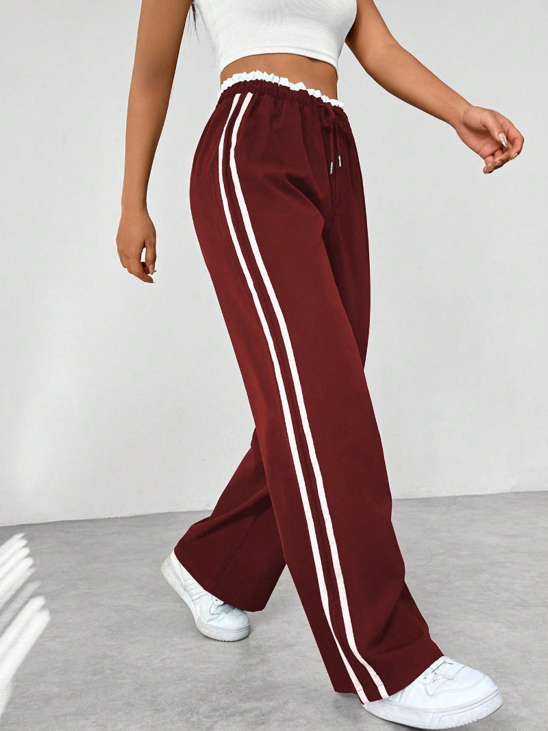 Pantaloni Sportivi Trendy a Gamba Larga