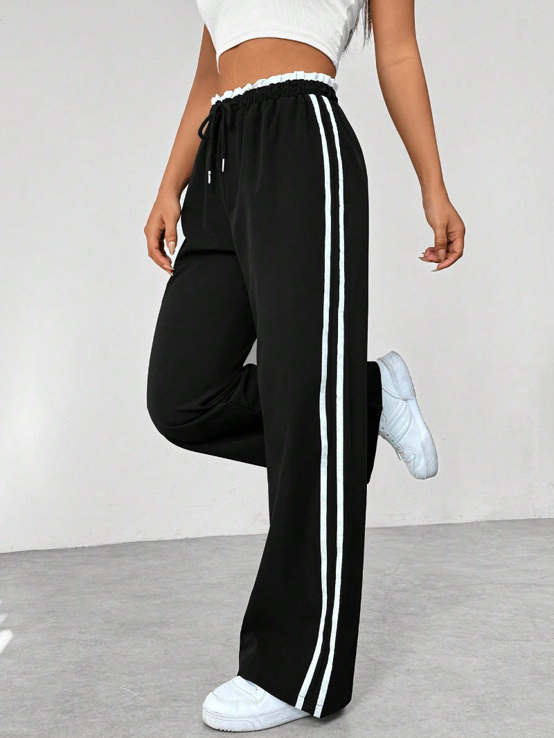 Pantaloni Sportivi Trendy a Gamba Larga