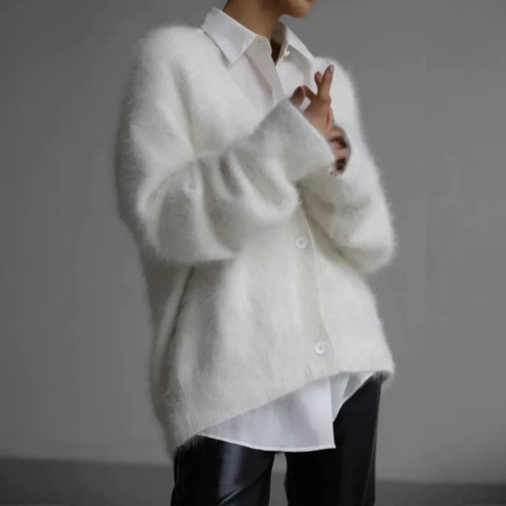 Cardigan in Lana Fine Simile