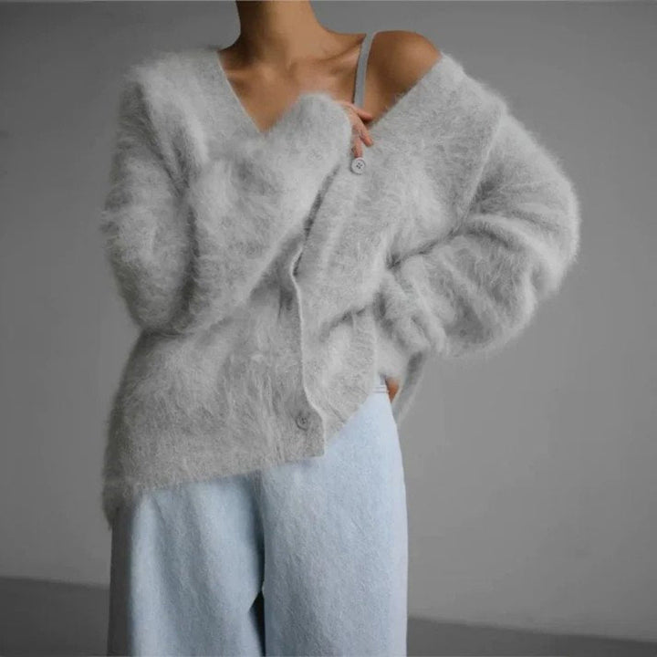 Cardigan in Lana Fine Simile