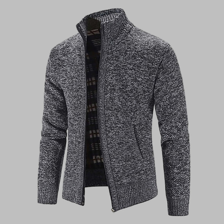 Maglione in Maglia con Zipper per Uomini