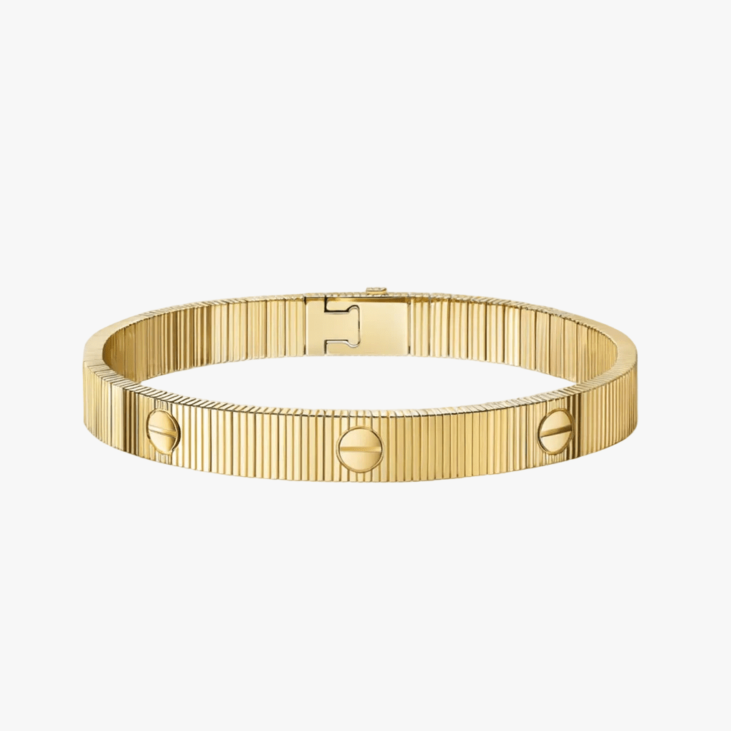 Bracciale flessibile minimal in metallo da donna