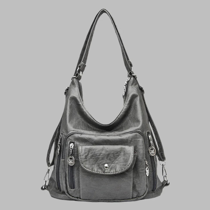 Borsa a spalla in pelle premium da donna