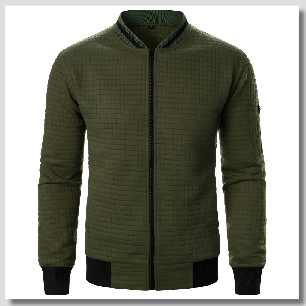 Maglione da Uomo a Mezza Zip – Strato Rilassato per Giorni Freddi