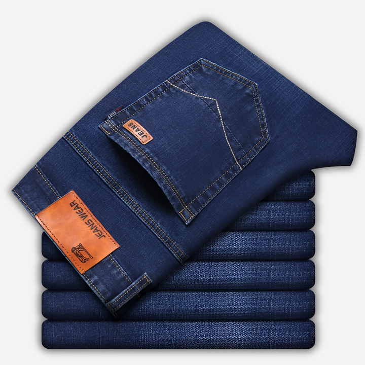 Jeans Uomo Gamba Dritta - Denim Durevole