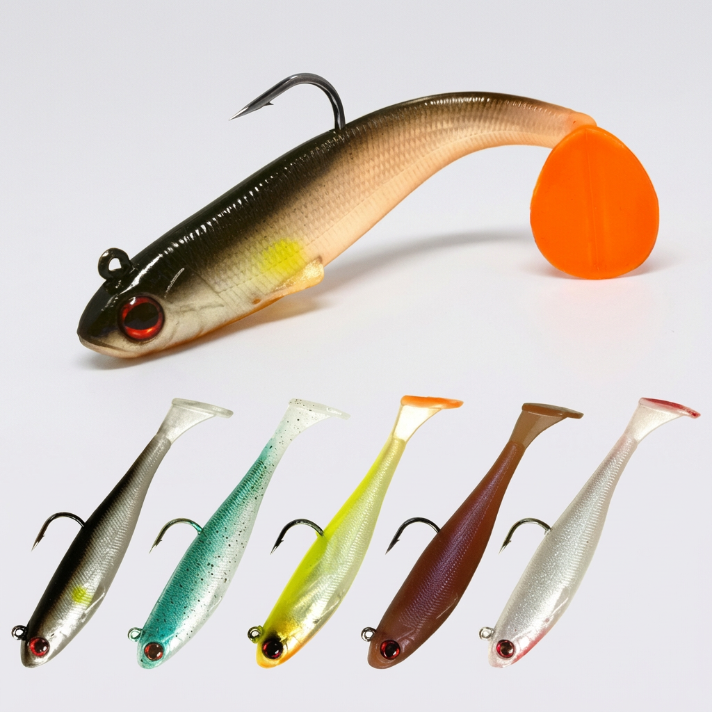 Swimbait per Bass e Luccio con Testa Jig in Piombo