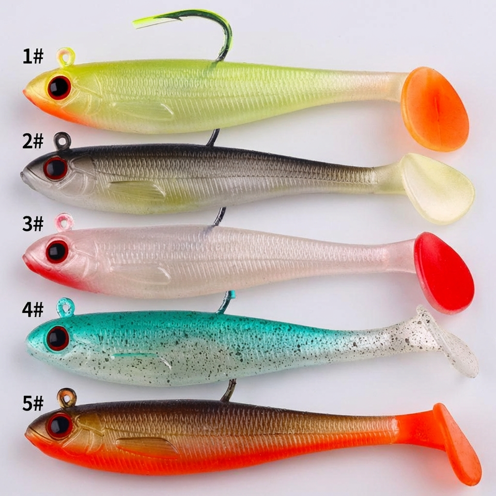 Swimbait per Bass e Luccio con Testa Jig in Piombo