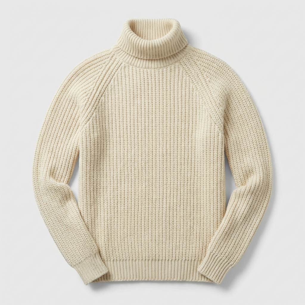 Maglione Invernale a Collo Alto da Uomo