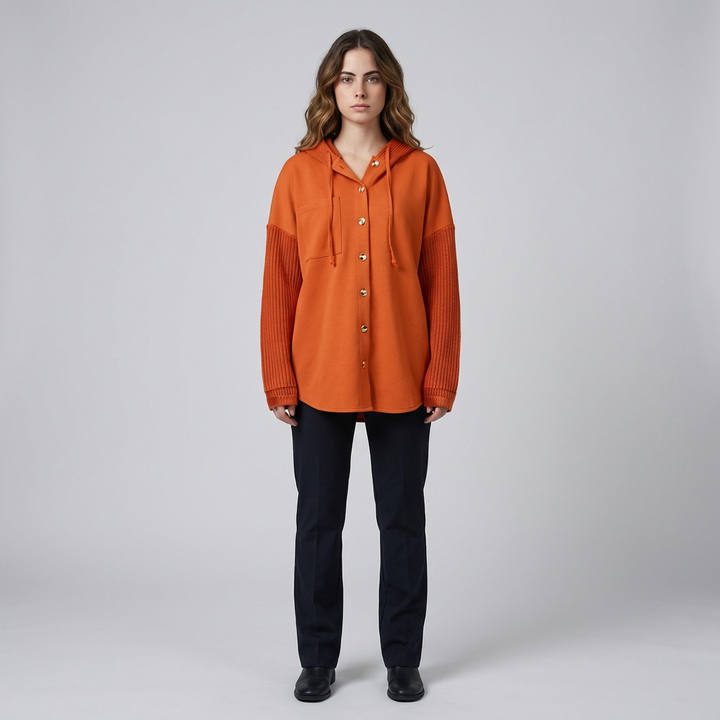 Felpa Oversize con Cappuccio da Donna