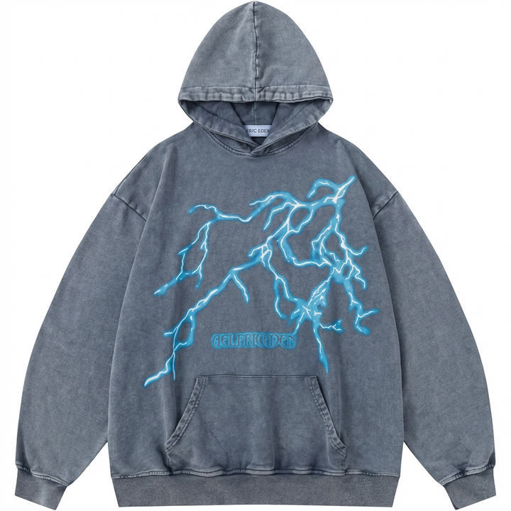 Felpa Unisex Oversized con Grafica Stampa 3D