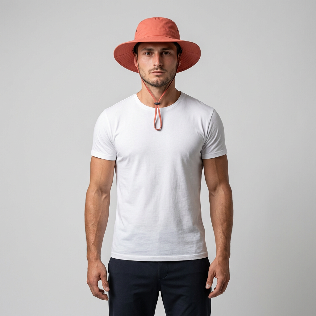 Cappello da sole a visiera larga UPF 50+ per uomo