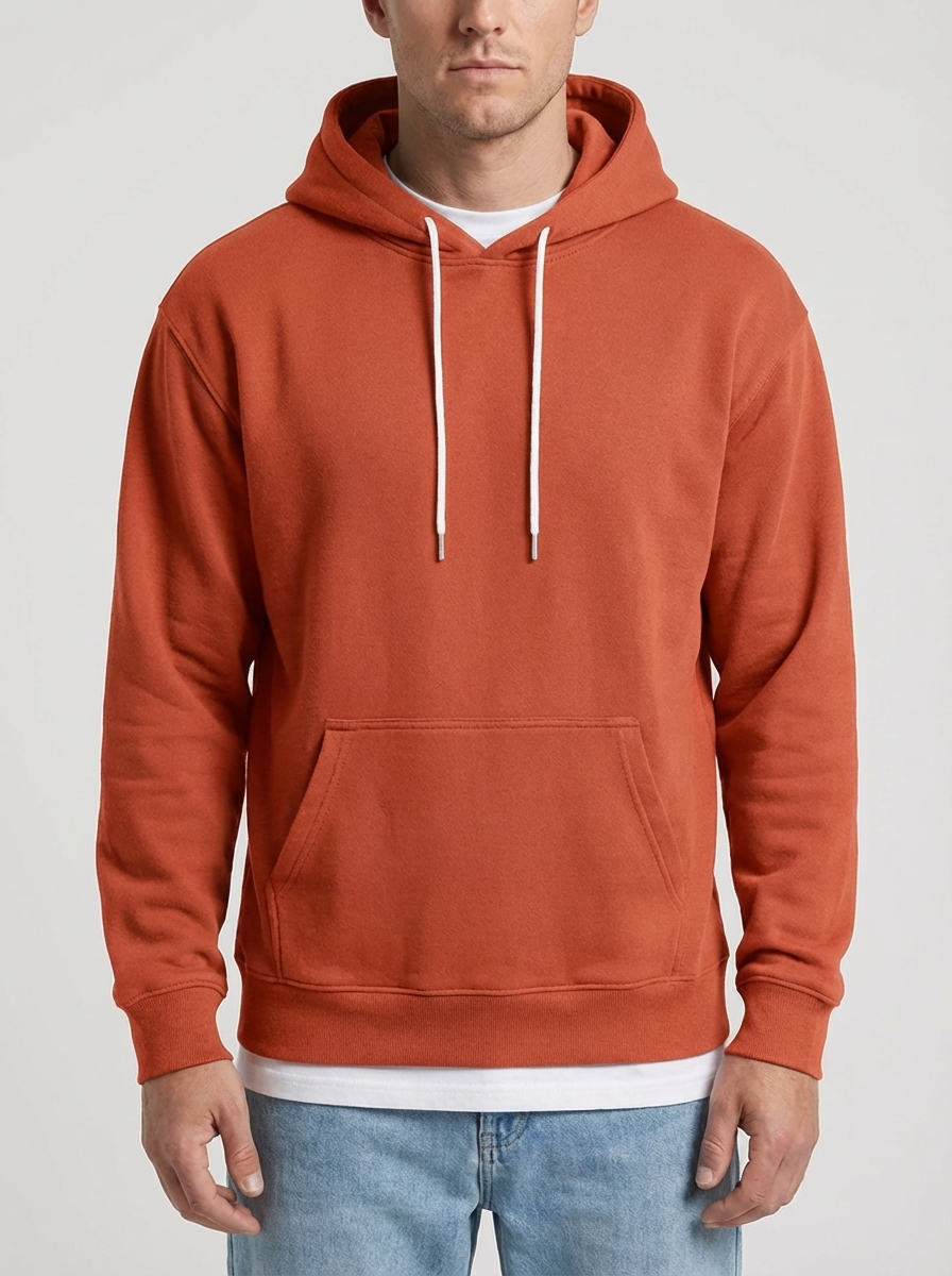 Felpa con Cappuccio Relaxed Fit per Uomini