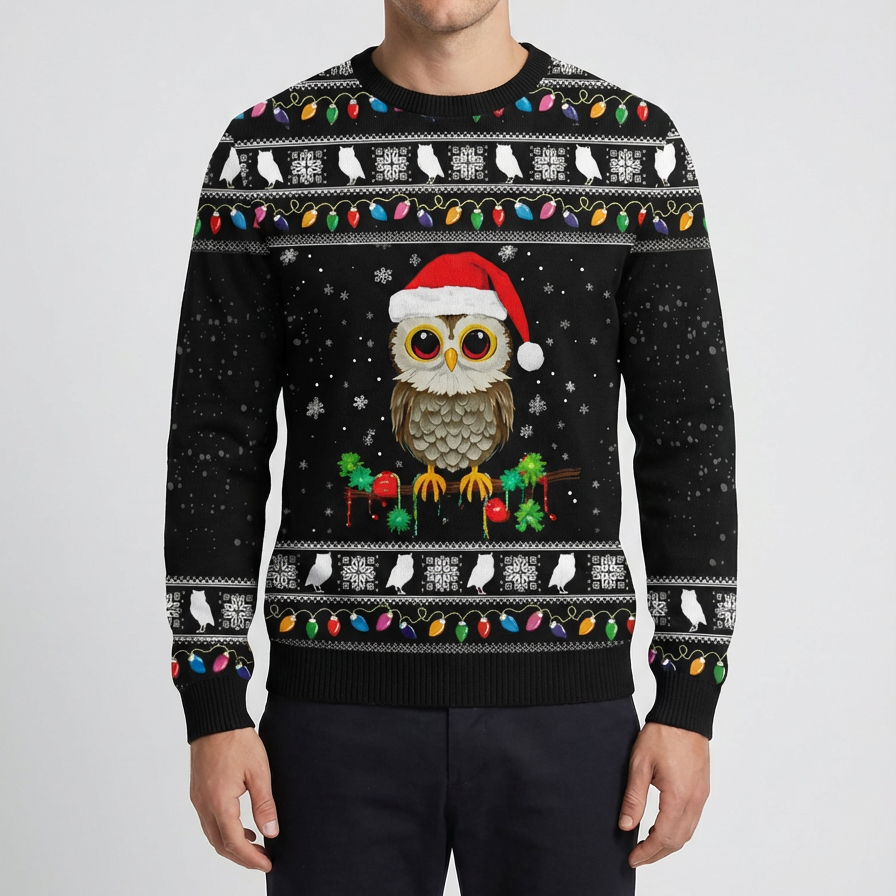 Maglia Grafica Festiva Rana per Uomini