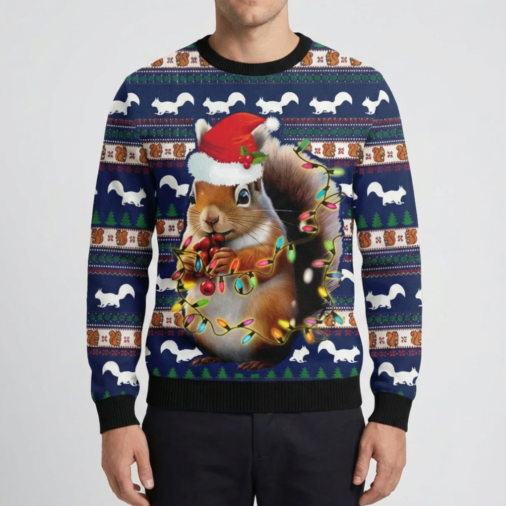 Maglia Grafica Festiva Rana per Uomini