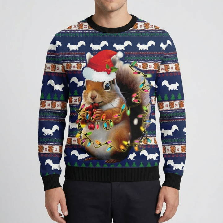 Maglia Grafica Festiva Rana per Uomini