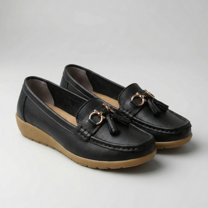 Mocassino Piatto Slip-On Con Dettaglio Frangia