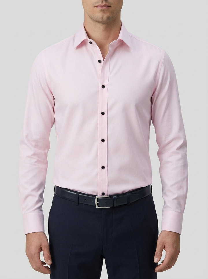 Maglia Lunga Slim Fit Button-Down per Uomini