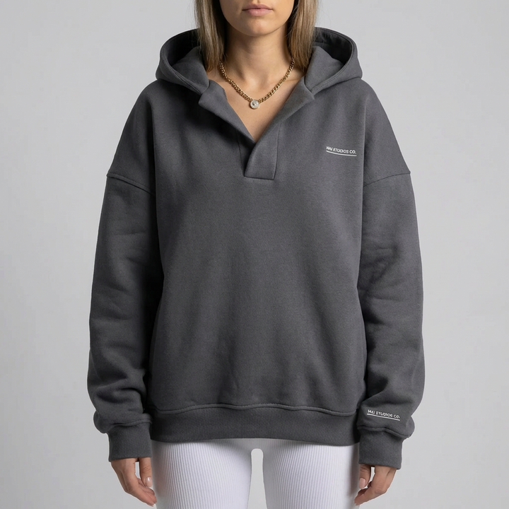 Pullover Oversize Con Cappuccio Per Donne