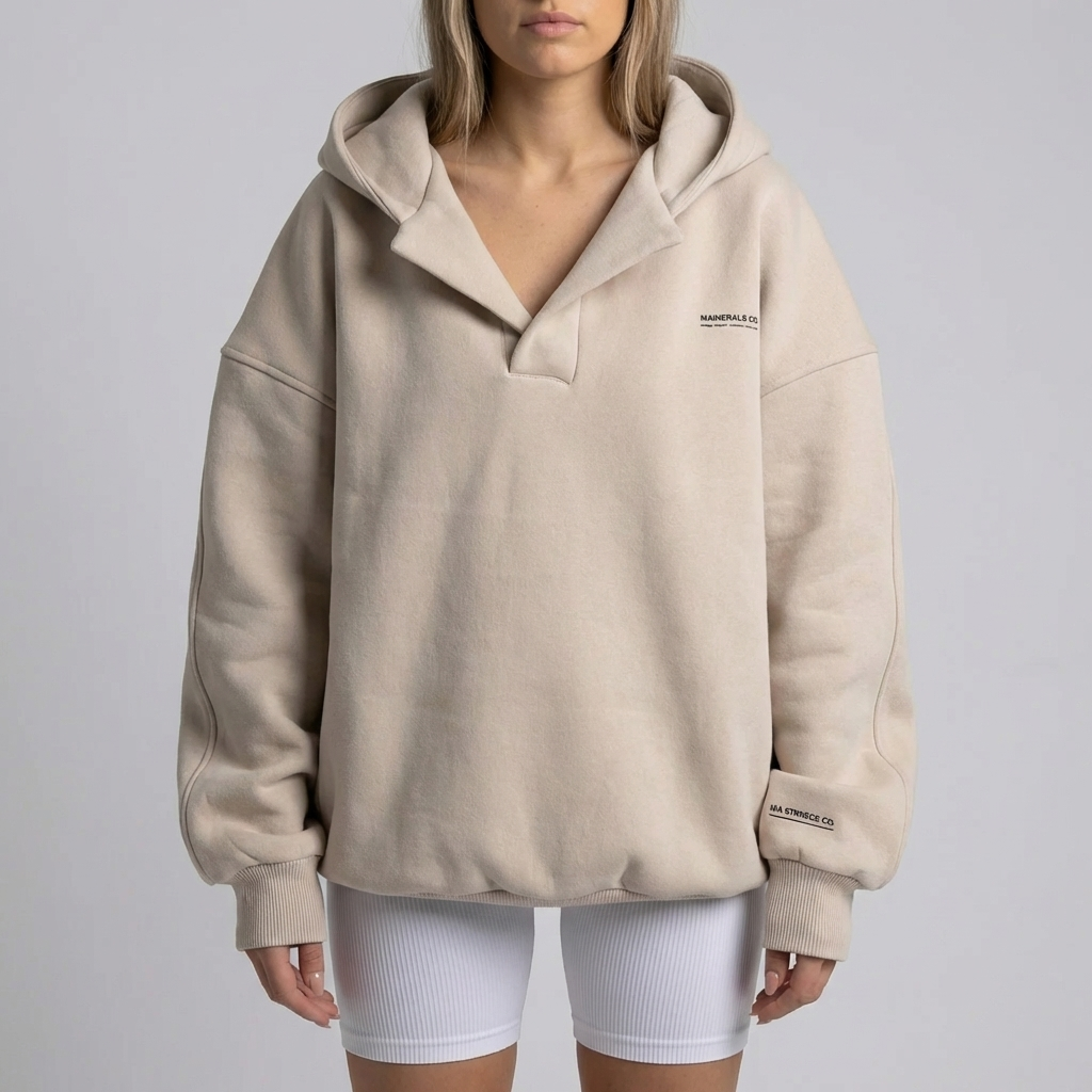 Pullover Oversize Con Cappuccio Per Donne