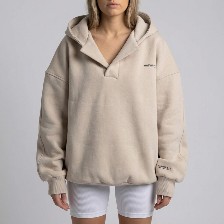 Pullover Oversize Con Cappuccio Per Donne