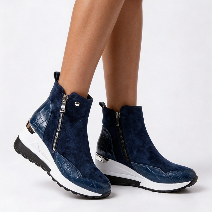 Piattaforma Wedge Stivale alla Caviglia Donna