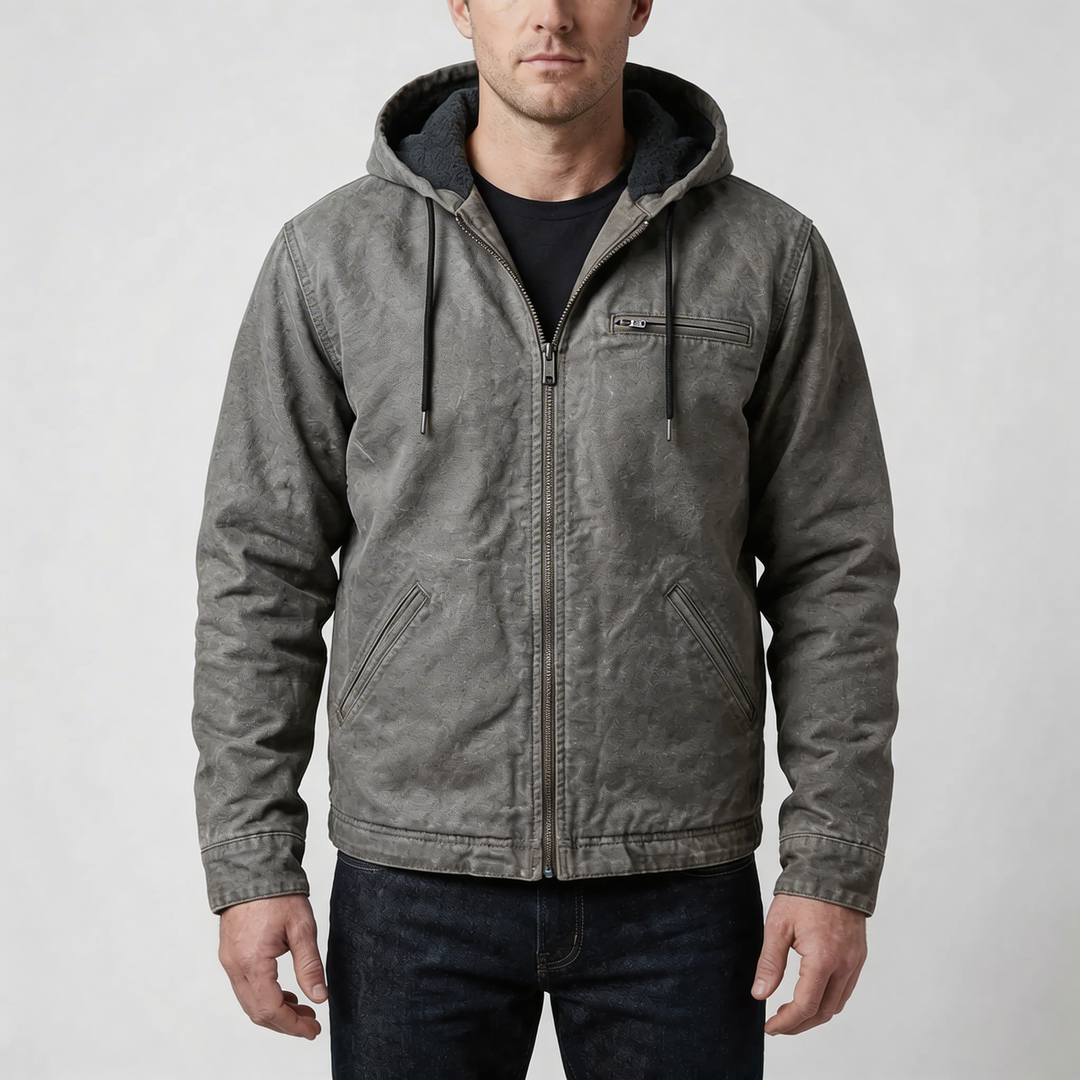 Giacca con Cappuccio Zip-Up per Uomini