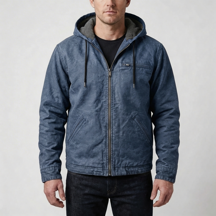 Giacca con Cappuccio Zip-Up per Uomini