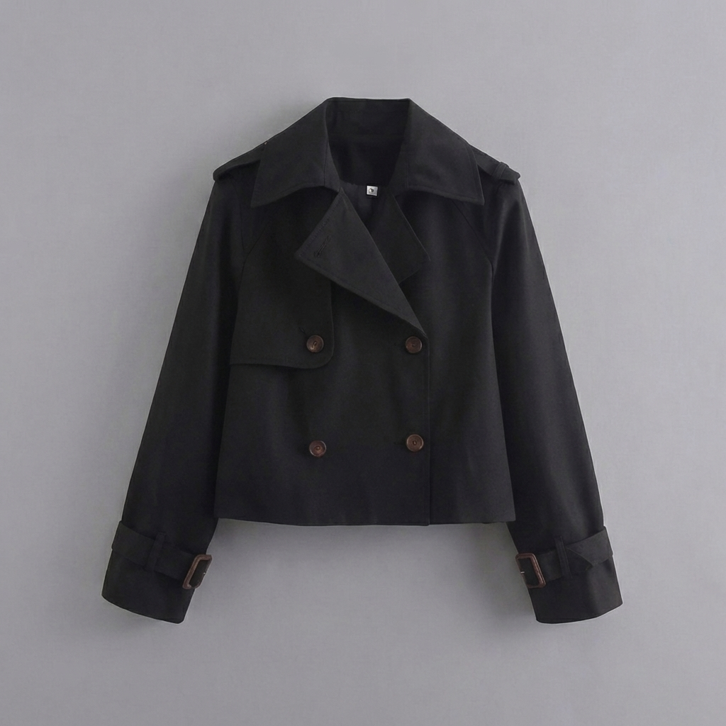 Giacca Cropped Doppio Bottone per Donna