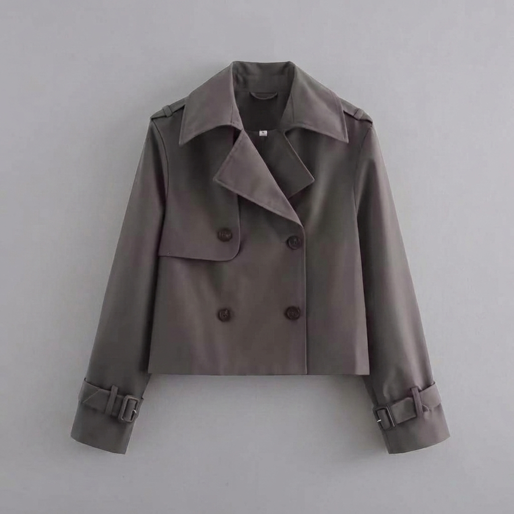Giacca Cropped Doppio Bottone per Donna