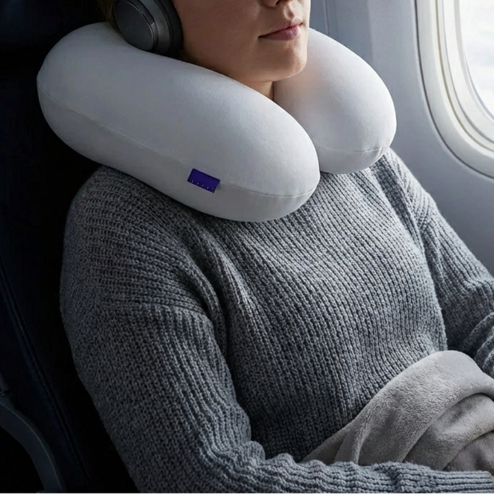 Cuscino da Viaggio a Forma di U per Supporto al Collo
