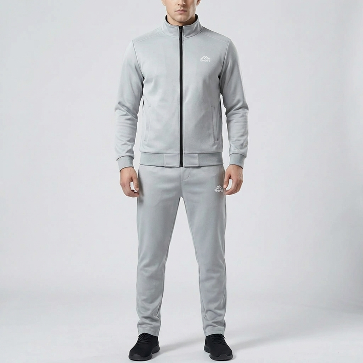 Set di Giacca con Zip Completo e Pantaloni per Uomini