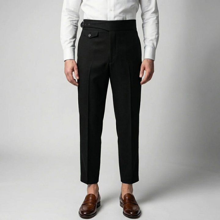 Pantaloni Dritti Pleat per Uomini
