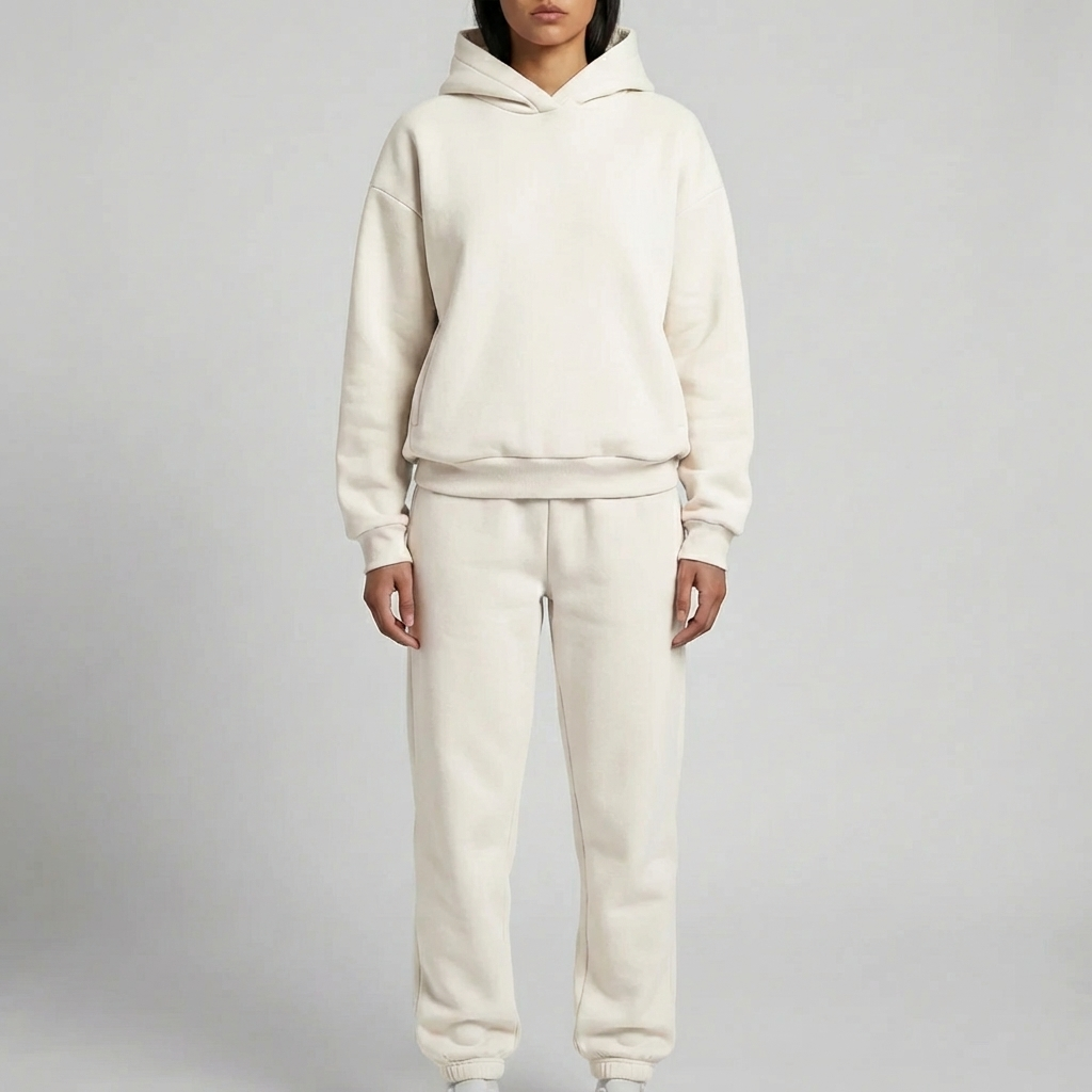 Felpa con Cappuccio e Set Jogger