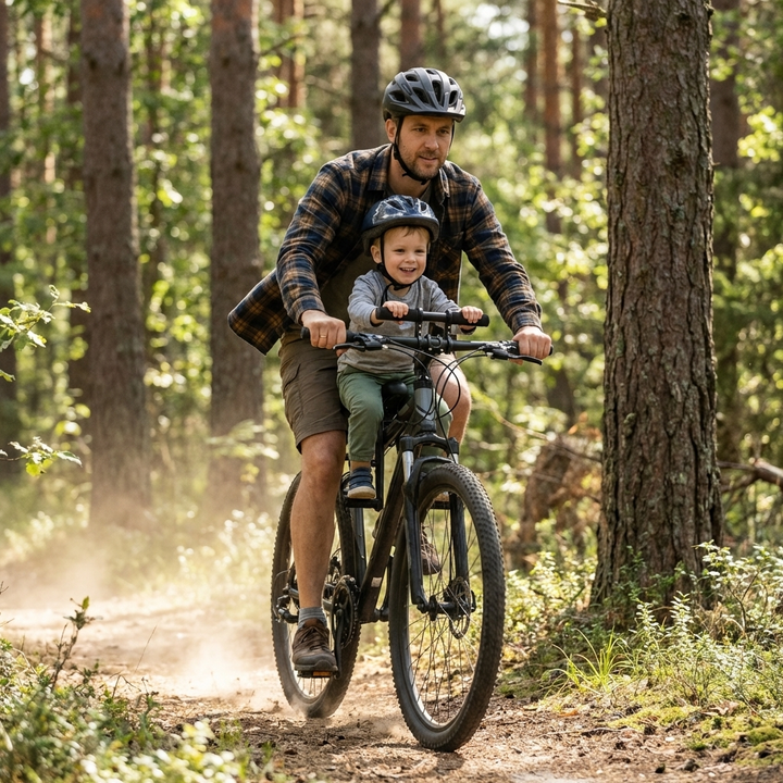 Seggiolino Bici Bambino Anteriore E Set Manubrio
