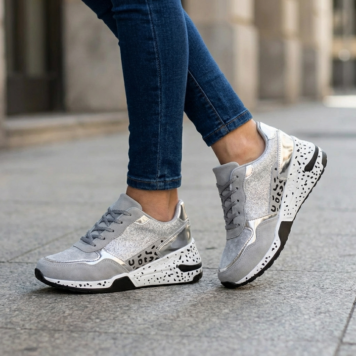 Scarpa da Donna Stampata con Lacci