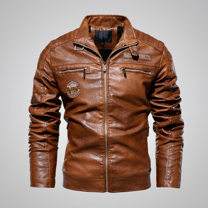 Giacca in Pelle per Uomini Stile Audace Taglio Timeless